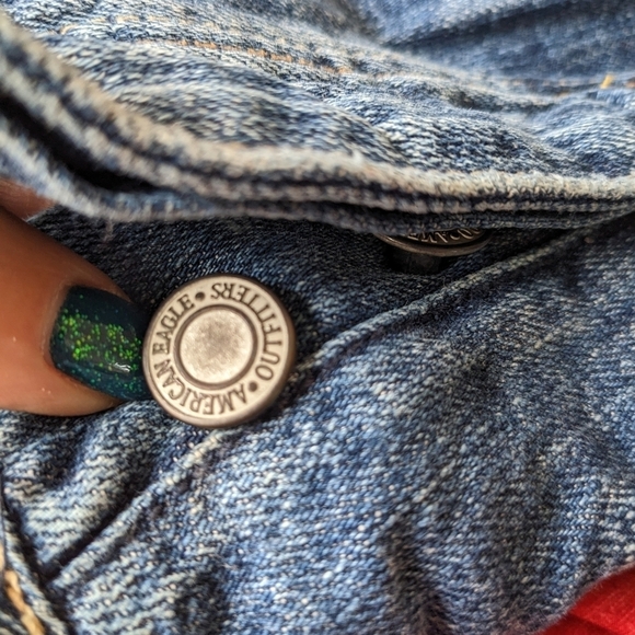 AMERICAN EAGLE Distressed Denim Mini Skirt - Picture 8 of 11